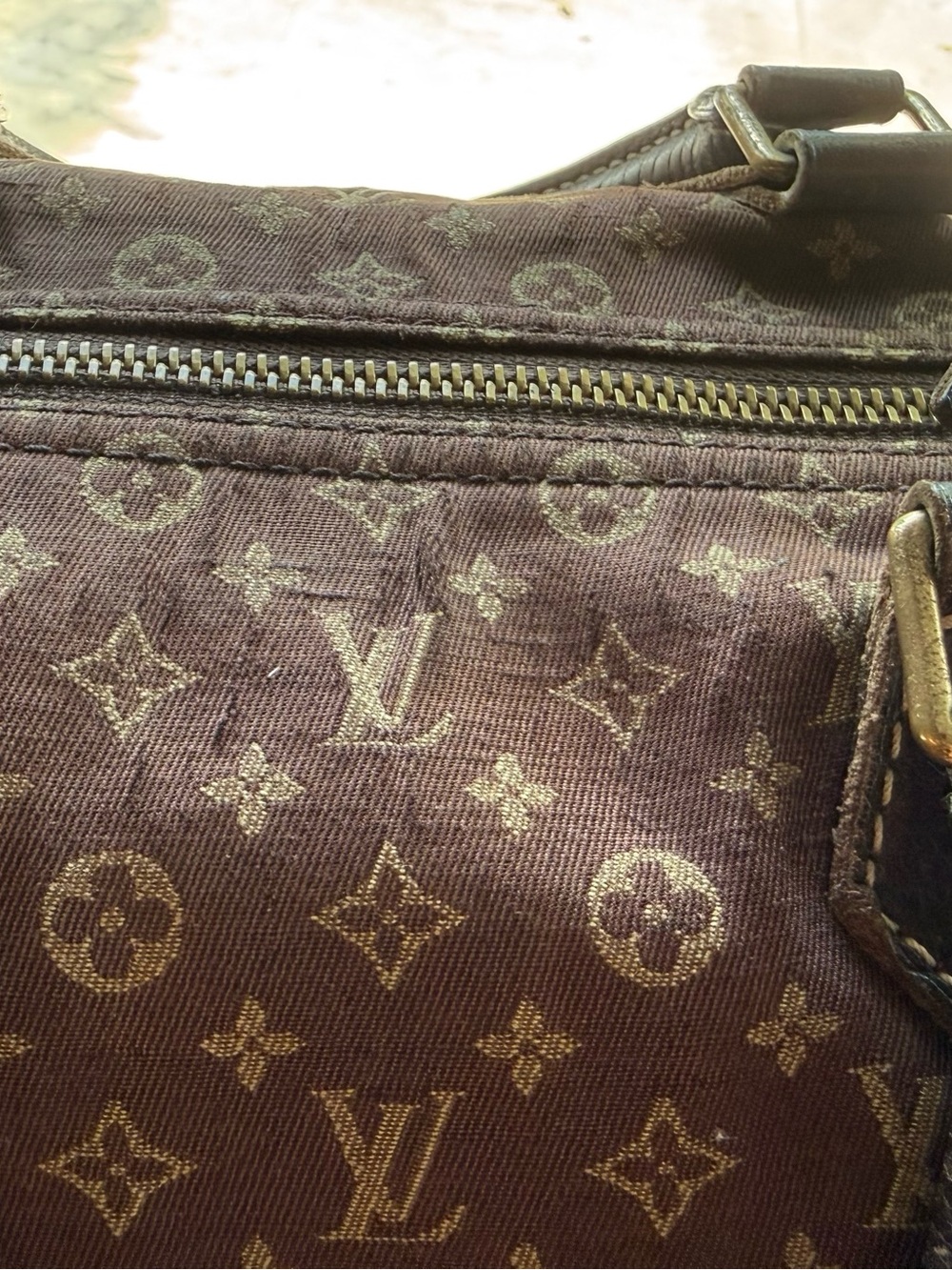 Louis Vuitton Brown Canvas Monogram Speedy with Dark Leather Trim - Picture 14 of 14